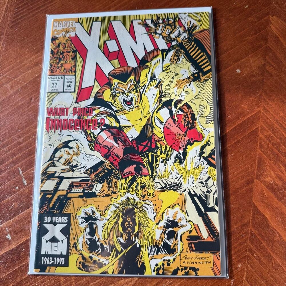 X-Men Andy Kubert Edition First Print April 1993 Vol 1 Issue 19 Omega